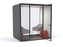 Haven Team Pod Booth, Clear Glass, Black Exterior