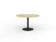 Polo Meeting Table 1200mm Round - Black Frame (Choice of Worktop Colours) Atlantic Oak KG_POLO_B_AO