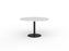 Polo Meeting Table 1200mm Round - Black Frame (Choice of Worktop Colours) White KG_POLO_B_W
