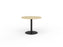 Polo Meeting Table 900mm Round - Black Frame (Choice of Worktop Colours) Atlantic Oak KG_POLO9_B_AO