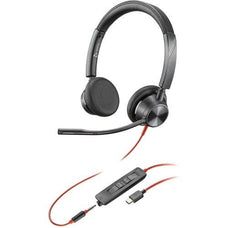 Poly Blackwire 3325 Microsoft Teams Certified USB-C Headset - Stereo - USB Type C, Mini-phone (3.5mm) - Wired - 32 Ohm - 20 Hz - 20 kHz - On-ear - Binaural - Open - 215 cm Cable - Omni-directional Microphone IM6043853