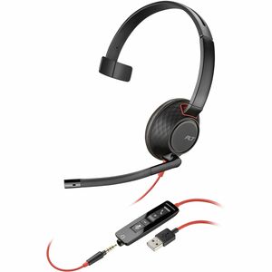 Poly Blackwire 5210 Headset, Mono, USB-C, Mini-phone 3.5mm, Wired, Noise Cancelling Microphone IM5914399