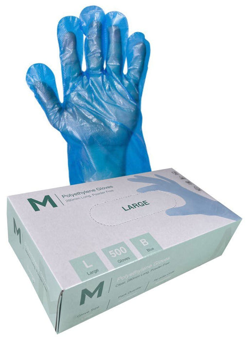 Polyethylene Blue Gloves 1.0g x 5000's - Large MPH29035