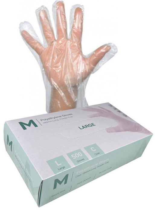 Polyethylene Clear Gloves 1.0g x 5000's - Large MPH29010