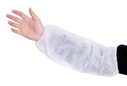 Polyethylene Sleeve Covers, 200mm x 400mm x 25mu x 400 pieces - White MPH30860