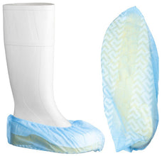 Polypropylene Anti-Skid Shoe Covers, 200mm x 400mm, 35gsm x 600 pieces - Blue MPH30905
