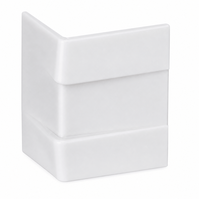 Polypropylene Corner Protectors, White, 19mm, 50mm x 45mm x 1000 pieces MPH11790