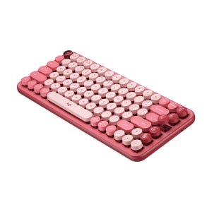 POP Keys Wireless Mechanical Keyboard with Customizable Emoji Keys - Heartbreaker Rose IM5304457