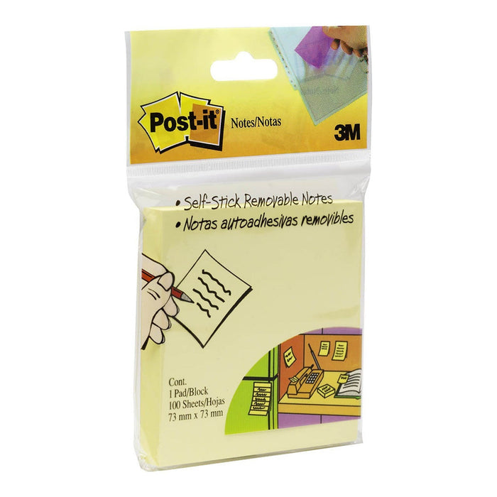 Post-it Notes Yellow 654-HBY 76mm x 76mm Pad FP10512