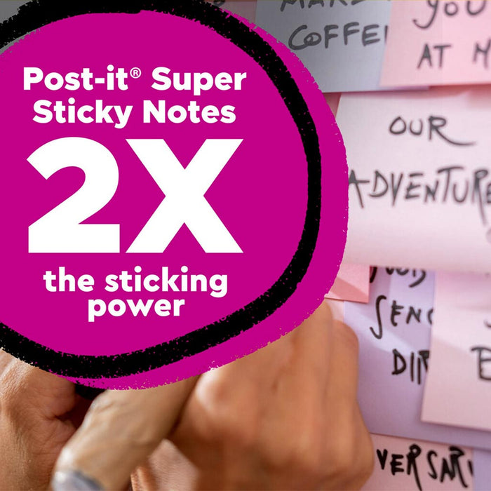 Post-it Recycled Super Sticky Notes 76x76mm, Wanderlust, Pack of 5 x 100 sheets (654R-5SSNRP) FP10972