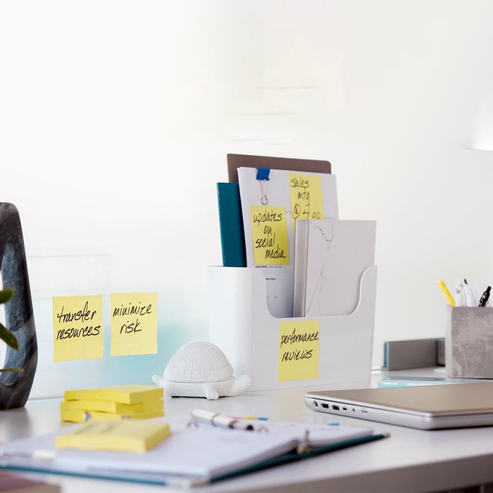 Post-it Recycled Super Sticky Notes 76x76mm, Yellow, Pack of 5 x 100 sheets (654R-5SSCY) FP10971