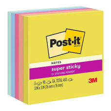 Post-it Super Sticky Notes 76x76mm Summer Joy, Pack of 5 (654-5SSJOY) FP10964