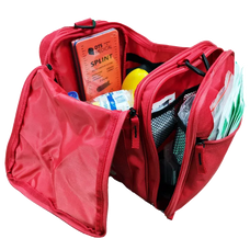 Premium Large Sports Team First Aid Kit in Red Bag DTFAKSTEAM001-RED