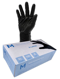 Premium Nitrile Powder Free Examination Gloves 7.0g x 1000's - Extra Large (Black) MPH29420