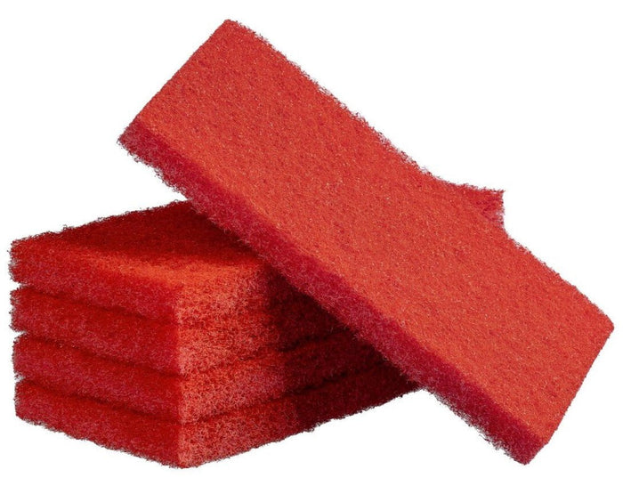 Premium Scouring Pads, 40 Pads, Red MPH33153