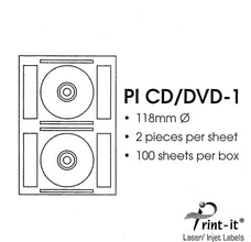 Print-it CD / DVD Labels PUPICDDVD