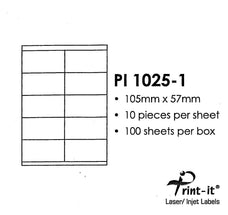 Print-it Labels 10's PUPI1025-1