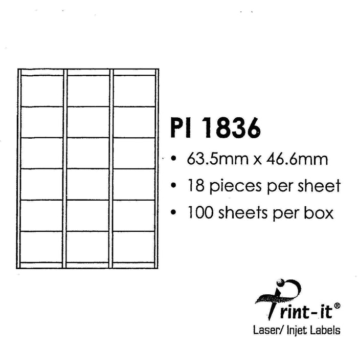 Print-it Labels 18's PUPI1836