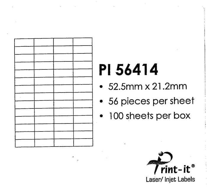 Print-it Labels 56's PUPI56414