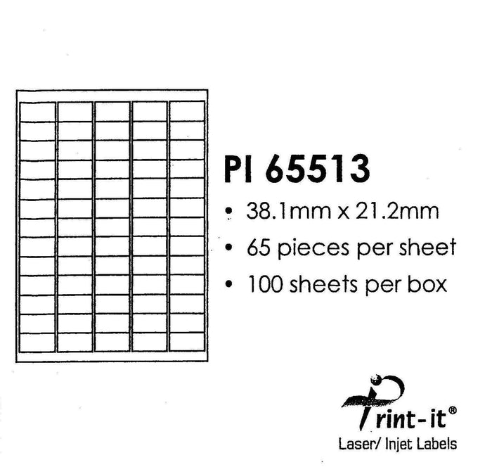 Print-it Labels 65's PUPI65513