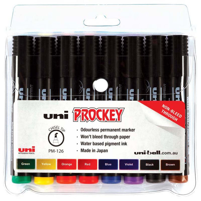 Prockey Permanent Marker Chisel Tip 8's Pack (PM1268C) CX249805