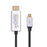 Promate 1.8m USB-C to HDMI Cable Premium Audio Video Ultra HD, Gold Plated Connectors, Up to 4K@60Hz, Grey CDHDLINK-60H.GRY