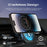 Promate 15W MagSafe Transparent In-Car Wireless Qi Phone Charger, Ultra Slim Design with AC Vent Mount & Gooseneck, Strong Magnetic Hold, 360 Degree Rotation, Black CDLUCIDMOUNT-15