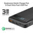 Promate 20000mAh Wireless Charging  Power Bank, 3 USB Ports, Compatible with all Qi Enabled Devices, Black CDAURATANK-20.BLK