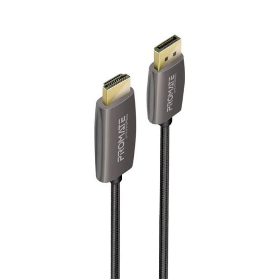 PROMATE 2m DisplayPort to HDMI Cable. Supports Max Res up to 4K@60Hz. Transfer Rate 18Gbps. Superior Stability with no Signal Loss. Reinforced Corrosion Resistant Connections CDPROLINK-DP200
