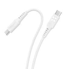 Promate 2m USB-C Data and Charging Cable, 480Mbps Data Transfer Rate, Durable, Tangle Resistant 25000+ Bend Tested, White CDPOWERLINK-CC200W