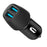Promate 3.4A Dual Port USB Car Charger - Black CDVOLTRIP-DUO.BLK
