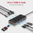 Promate 8-in-1 USB Multi-Port Hub with USB-C Connector, 100W, 4K HDMI Port, RJ45 Port, USB-A 3.0 Ports, Grey CDPRIMEHUB-MINI.GR