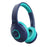 Promate Child-Safe Wireless Bluetooth Over-Ear Headphones, Up to 5 Hours Playback, Built-in Mic, Aqua CDCODDY.AQA