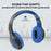 Promate Deep Base Wireless Over-Ear Headphones, Bluetooth V5.0, Up to 5 Hours Playback, Blue CDLABOCA.BL