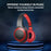 Promate Deep Base Wireless Over-Ear Headphones, Bluetooth V5.0, Up to 5 Hours Playback, Red CDLABOCA.RED
