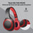 Promate Deep Base Wireless Over-Ear Headphones, Bluetooth V5.0, Up to 5 Hours Playback, Red CDLABOCA.RED