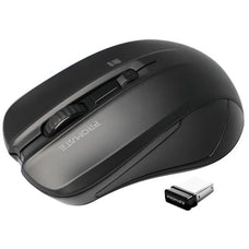 Promate Ergonomic Wireless Mouse, Ambidextrous Design, Black CDCONTOUR.BLK