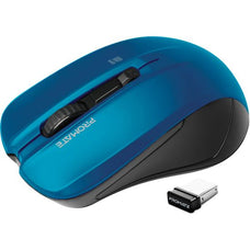 Promate Ergonomic Wireless Mouse, Ambidextrous Design, Blue CDCONTOUR.BL