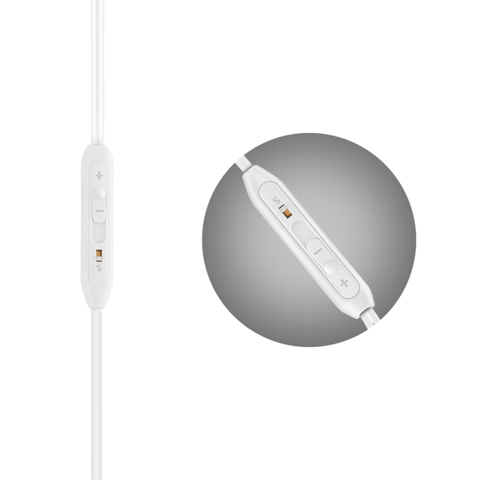 Promate Lightweight High-Performance Stereo Earbuds, In-Line Mic and Universal Volume Control, White CDGEARPOD-IS2.WHT
