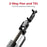 Promate Smart Selfie Monopod Stand with LED Light, Includes Remote Controller, 360 Degree Rotation Gimbal, Built-in Tripod Stand, Colour CDMEDIAPOD.BLK