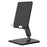 Promate Stand for Tablets and Smartphones. Multi-Angle, Height-Adjustable, Aluminium, Portable, Foldable Design, Black CDARTICVIEW.BLK