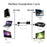 Promate VGA (Male) to HDMI (Female) Display Adaptor Kit with Audio, Up to 1920x1080@60Hz, Hassle-Free Setup Plug & Play, Supports Windows & Mac, Black CDPROLINK-V2H.BLK