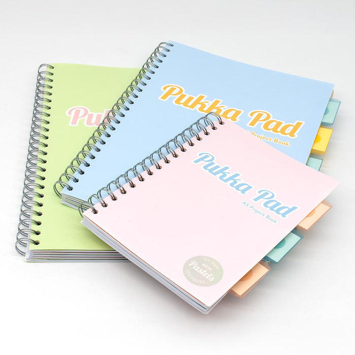 Pukka A4 Pastel Project Book, Green FPP2012PSTGN