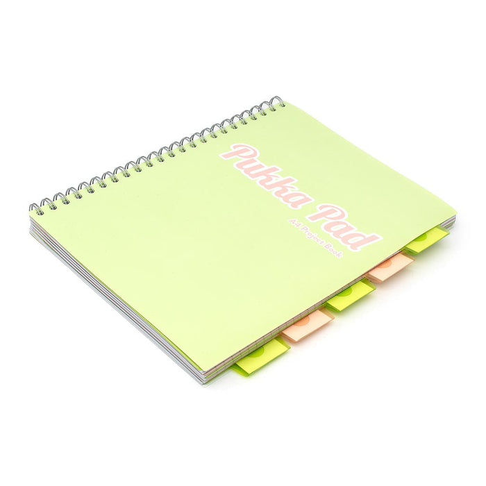 Pukka A4 Pastel Project Book, Green FPP2012PSTGN