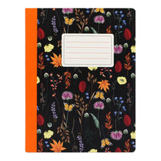 Pukka Bloom Composition Notebook, 247mm x 190 mm, Black FPP9516BLMBK