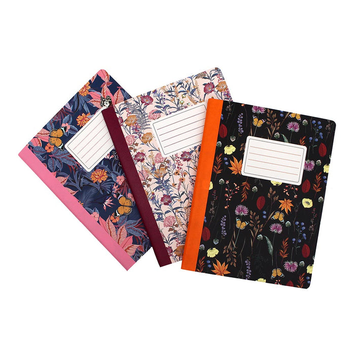 Pukka Bloom Composition Notebook, 247mm x 190 mm, Cream FPP9516BLMCM