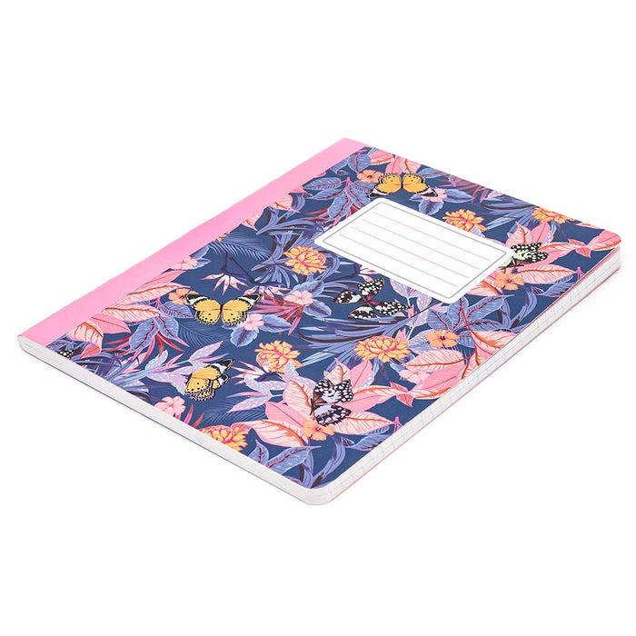 Pukka Bloom Composition Notebook, 247mm x 190mm, Blue FPP9516BLMBE
