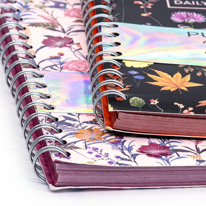 Pukka Bloom Daily Planner Pad A5 Black FPP9742BLM