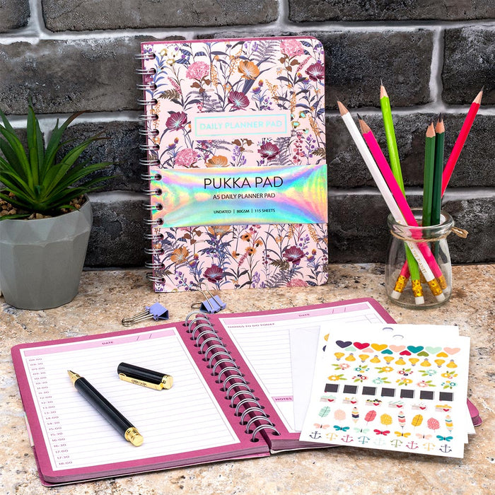 Pukka Bloom Daily Planner Pad A5 Cream FPP9743BLM