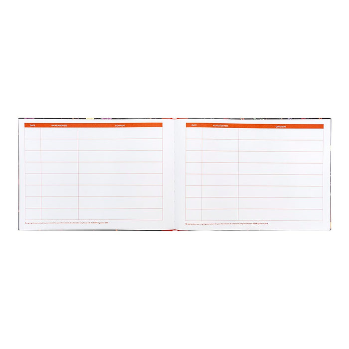 Pukka Bloom Visitors Book Black FPP9687BLM